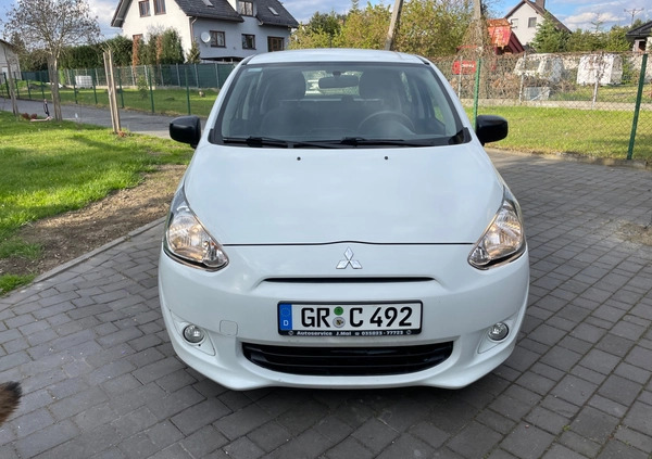 Mitsubishi Space Star cena 14988 przebieg: 169000, rok produkcji 2015 z Wielichowo małe 106